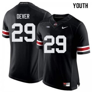 NCAA Ohio State Buckeyes Youth #29 Kevin Dever Black Nike Football College Jersey TFE7845LX